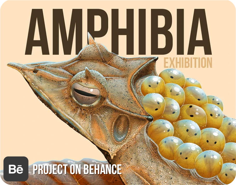 amphibia exhibition on behance